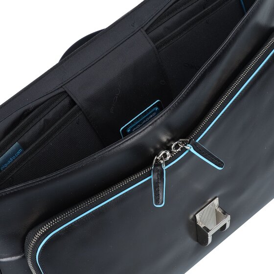Piquadro Blue Square Briefcase II leather 40 cm laptop compartment