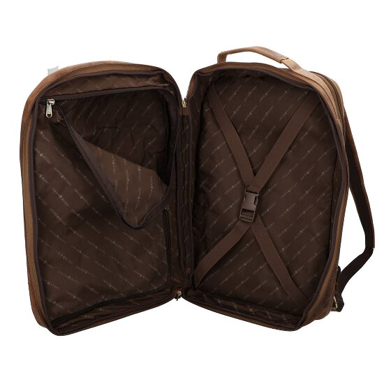 Greenburry Vintage travel backpack leather 48 cm laptop compartment