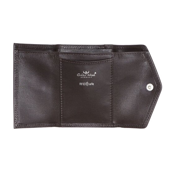 Golden Head Polo Wallet RFID protection Leather 10 cm