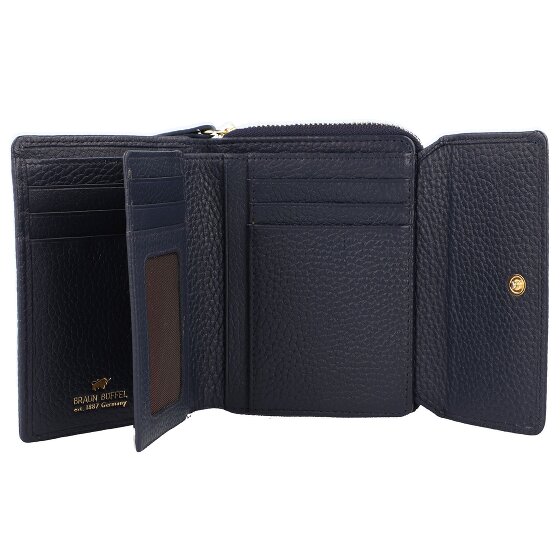 Braun Büffel Asti Wallet RFID protection Genuine Leather 12 cm
