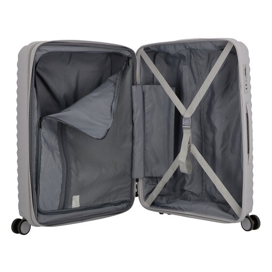 d&n Travel Line 4500 4 wheels Suitcase set 3-piece with expansion pleat