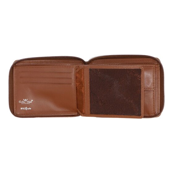 Golden Head Polo Wallet RFID protection Genuine Leather 12.5 cm