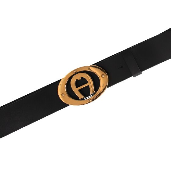 Aigner Logo belt leather