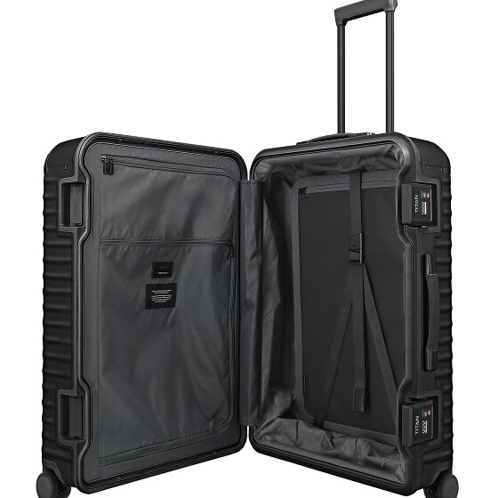 Titan Eternity 4-Wheel Aluminum L Trolley, 75 cm