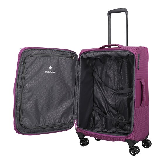 Travelite Corsiica 4 wheels Trolley M 67 cm with expansion pleat