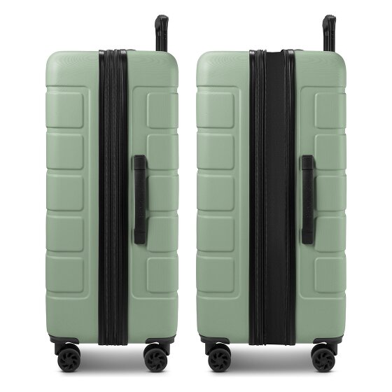 Saxoline Miami 4 wheels Suitcase set 3-piece with expansion pleat