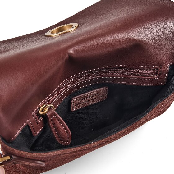 PINKO Love Soft Clutch bag Genuine Leather 20 cm