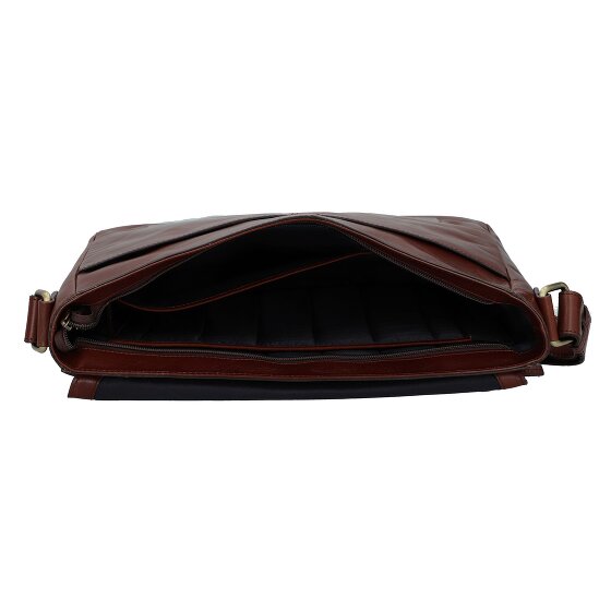 Leonhard Heyden Cambridge Messenger leather 38 cm laptop compartment