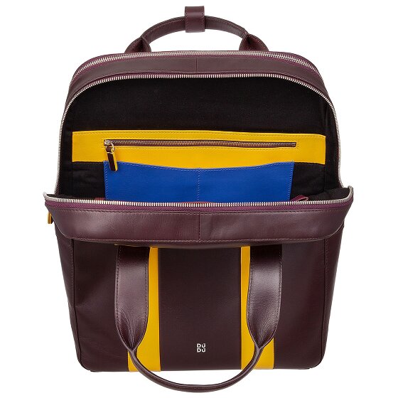 DuDu Backpack leather 40 cm laptop compartment