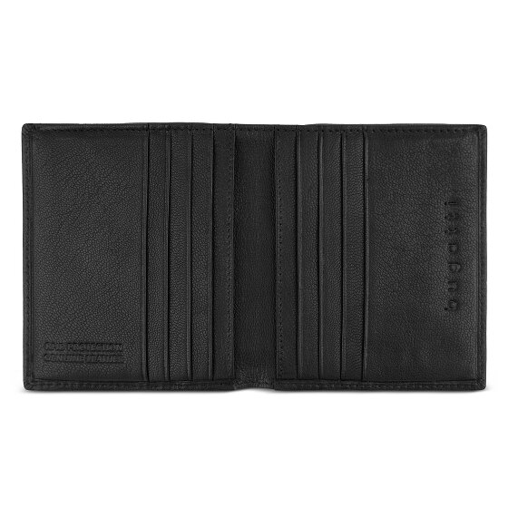 Bugatti Black Magic Wallet RFID protection Genuine Leather 10 cm