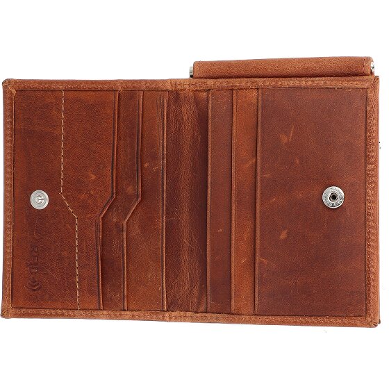 Mika Wallet RFID leather 11 cm with money clip Mika Wallet RFID leather 11 cm with money clip