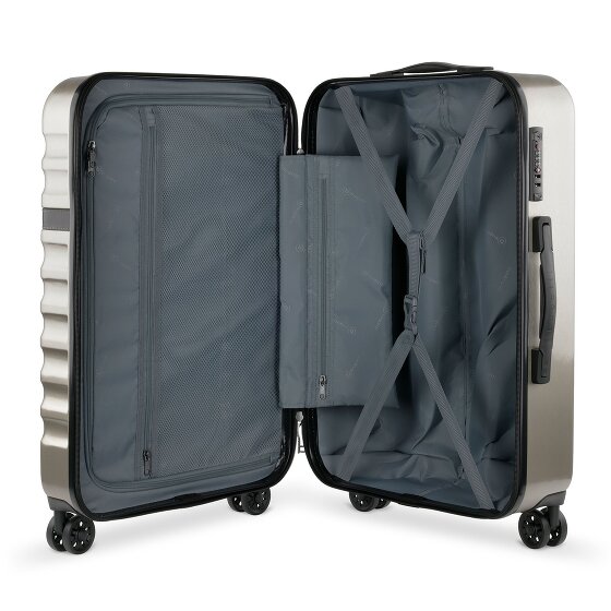 Bugatti Corium 4-wheel suitcase set 3 pcs.