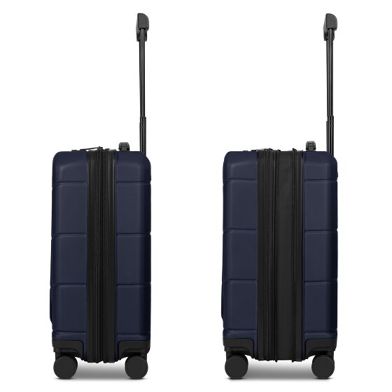 Police London 4 wheels Cabin trolley 55 cm Laptop compartment with expansion pleat