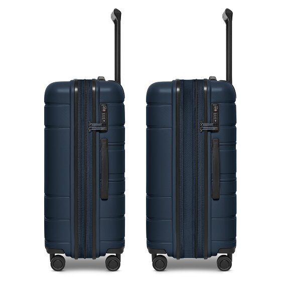 Redolz Essentials 11 4 wheels Suitcase set 3-piece with expansion pleat