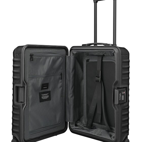 Titan Eternity 4-wheel Cabin suitcase, S, Aluminum, 55 cm