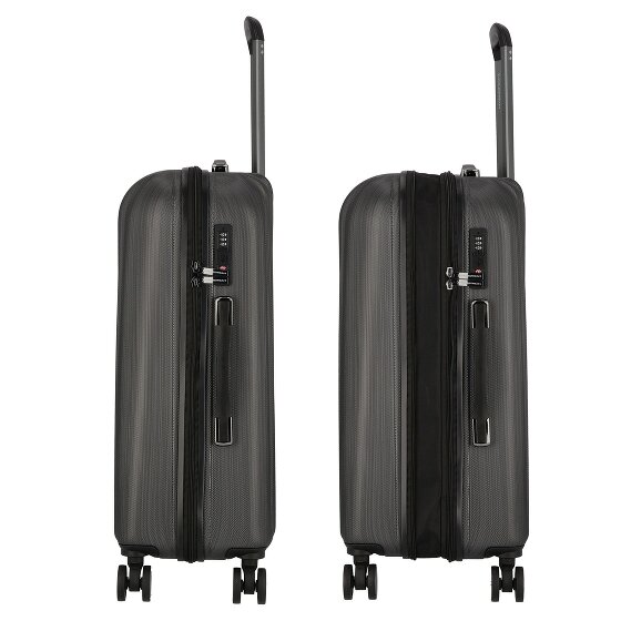 Polestream Moonrock 4 wheels Suitcase set 3-piece with expansion pleat