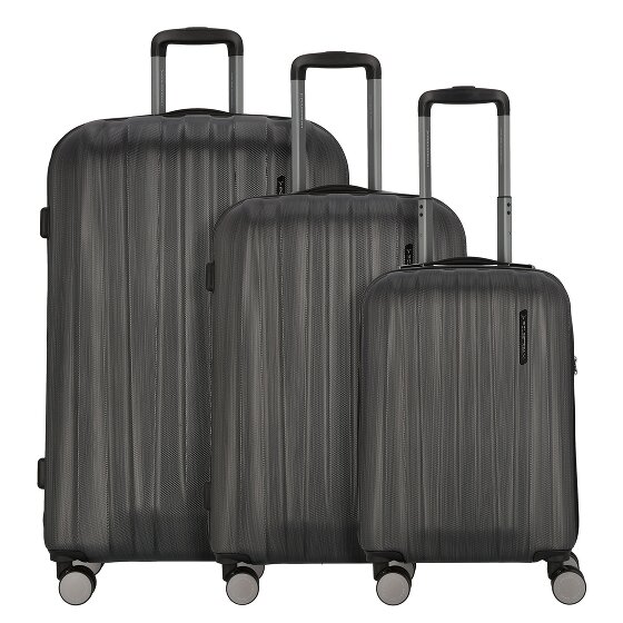 Polestream Moonrock 4 wheels Suitcase set 3-piece with expansion pleat