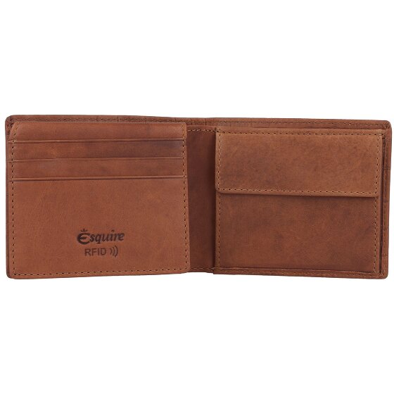Esquire Dallas Croco Wallet RFID protection Leather 11 cm
