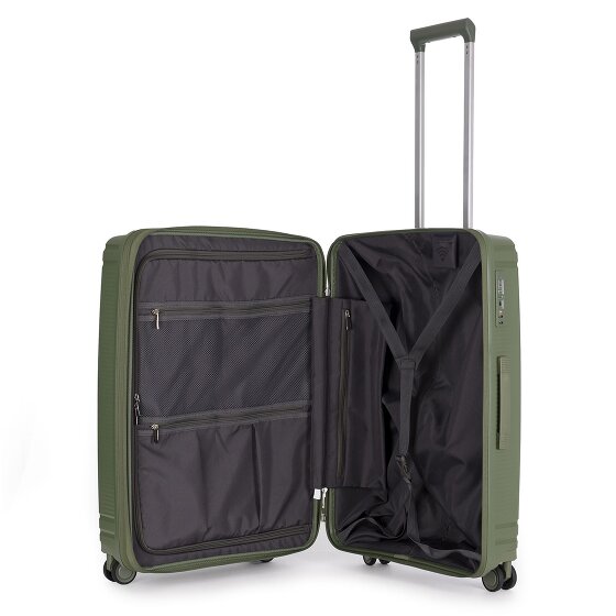 Stratic Straw T 4 wheels Trolley M 67 cm with expansion pleat