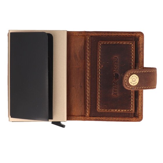 Greenburry Vintage Wallet RFID protection Leather 7.5 cm