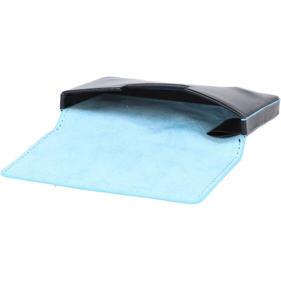 Piquadro Blue Square business card case leather 10 cm