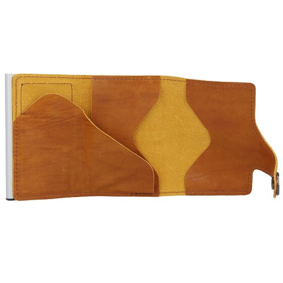 Tru Virtu Click & Slide Natural Credit card case Leather 7 cm