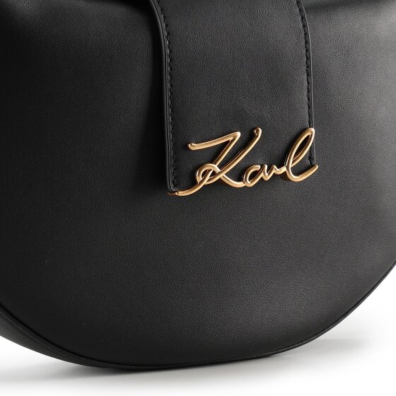 Karl Lagerfeld Signature Shoulder Bag Leather 27 cm