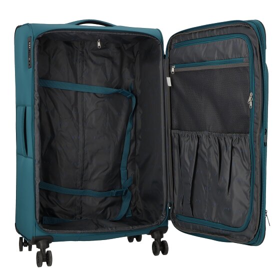 d&n Travel Line 9504 4 wheels Trolley L 76 cm with expansion pleat