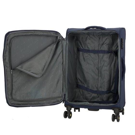 d&n Travel Line 9704 4 wheels Trolley M 68 cm with expansion pleat