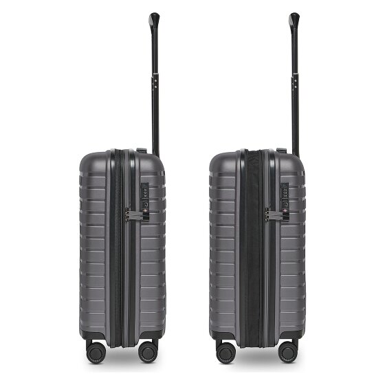 Pactastic Collection 04 THE CABIN + 4 wheels Cabin suitcase S 55 cm Expandable