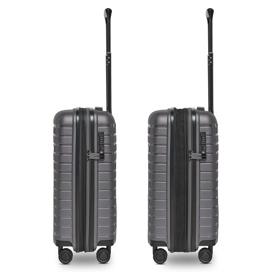 Pactastic Collection 04 THE CABIN + 4 wheels Cabin trolley S 55 cm with expansion pleat