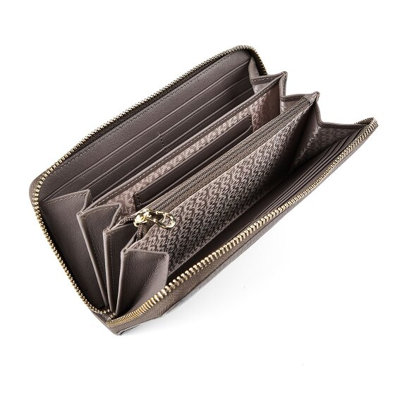 Aigner Deborah Wallet RFID protection Genuine Leather 19 cm