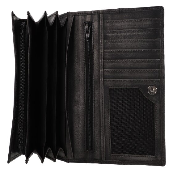 Greenburry Destressed Wallet RFID protection Leather 18.5 cm