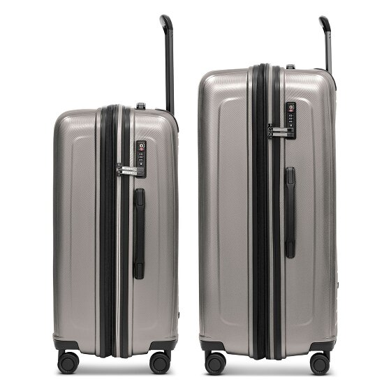 Redolz Essentials 14 4 wheels Suitcase set 2-piece with expansion pleat