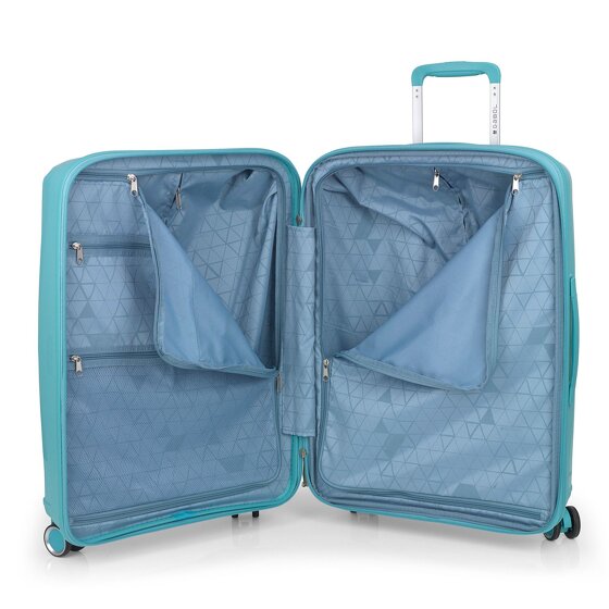 Gabol Queens 4 wheels Suitcase set 3-piece with expansion pleat