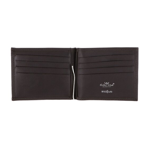 Golden Head Polo Wallet RFID protection Leather 11 cm