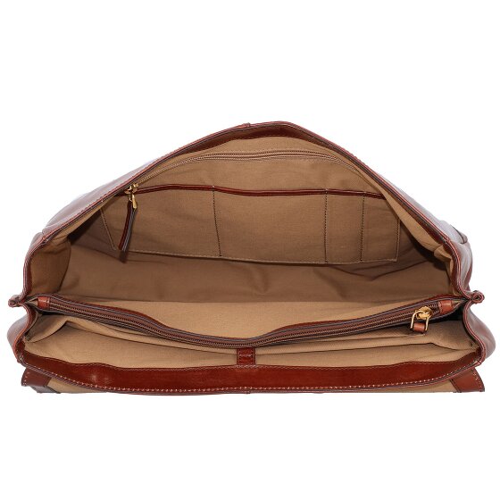 The Bridge Vespucci briefcase leather 40 cm laptop compartment