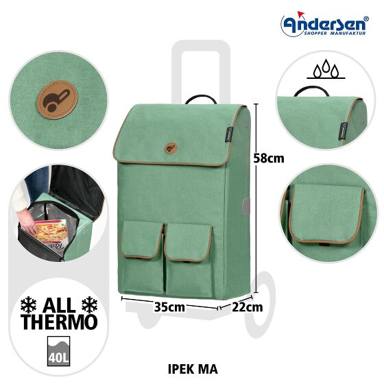 Andersen Shopper Royal Shopper Ipek Ma Shopping Trolley 58 cm Andersen Shopper Royal Shopper Ipek Ma Shopping Trolley 58 cm