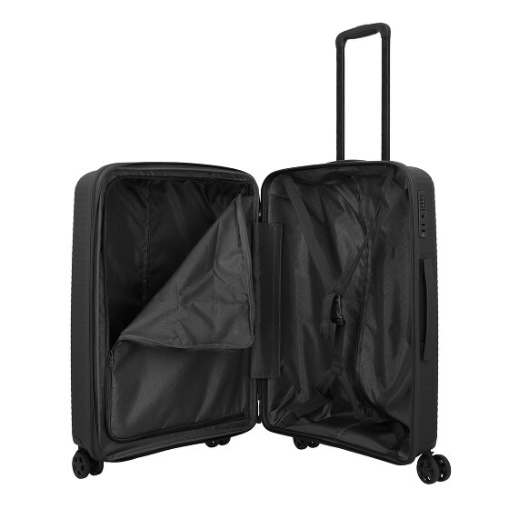 Travelite Air Stripe 4 wheels Suitcase set 3-piece with expansion pleat