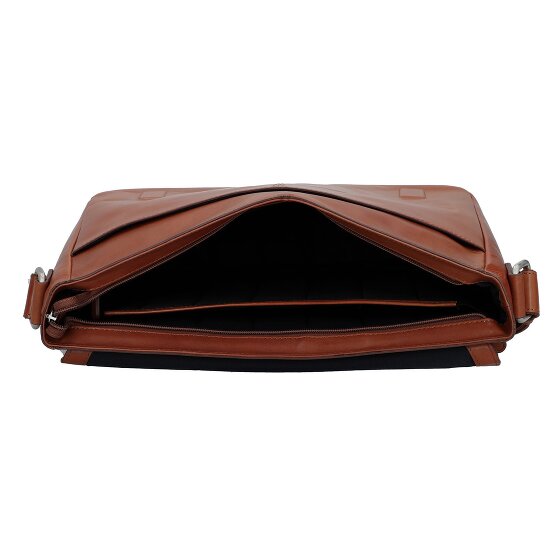 Leonhard Heyden Cambridge Messenger leather 38 cm laptop compartment
