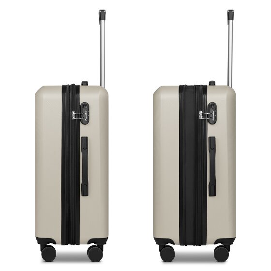 Check.In Paradise 2.0 4 wheels Suitcase set 3-piece with expansion pleat
