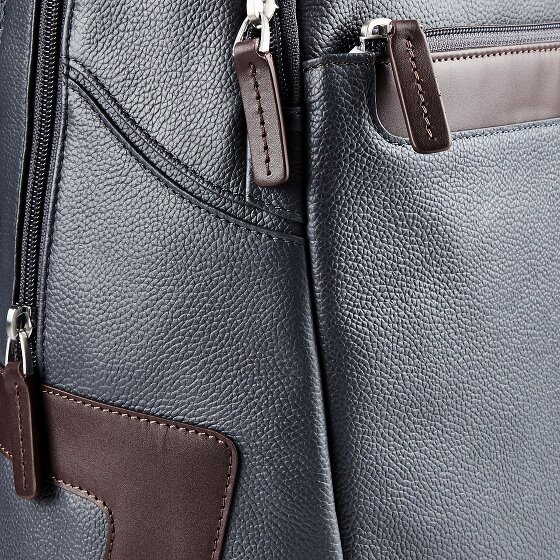 Piquadro Daypack Genuine Leather 39 cm Laptop compartment