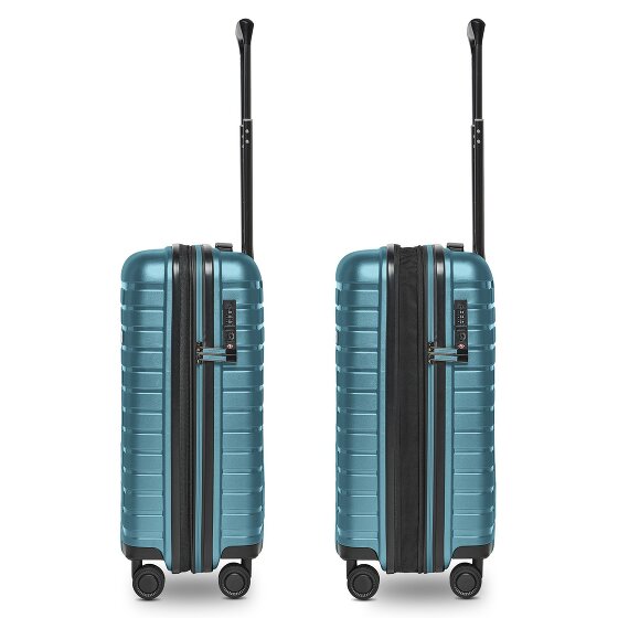 Pactastic Collection 04 THE CABIN + 4 wheels Cabin trolley S 55 cm with expansion pleat