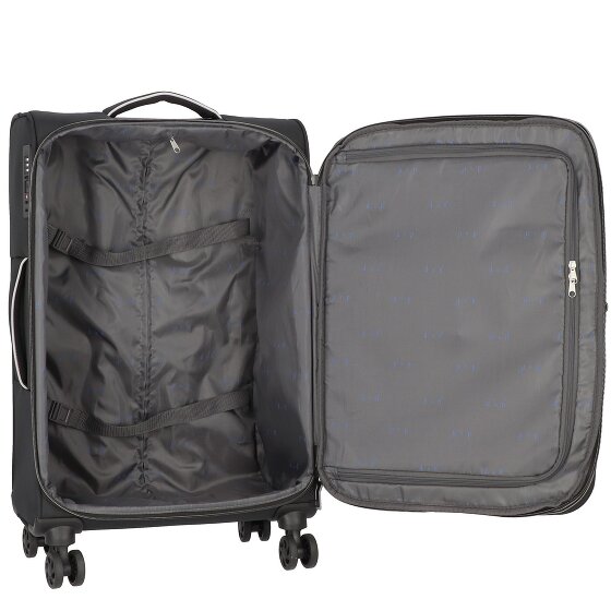 d&n Travel Line 9204 4 wheels Suitcase set 3-piece with expansion pleat