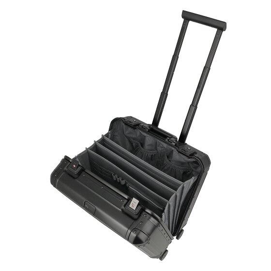 Travelite Next 4-Wheel Aluminum Wheeled Briefcase, 43 cm