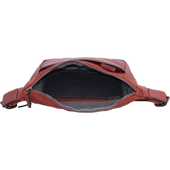 Piquadro Black Square fanny pack leather 31 cm
