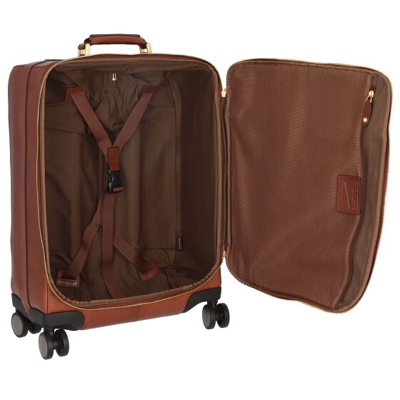 The Bridge Viaggio 4 roll cabin trolley leather 53 cm