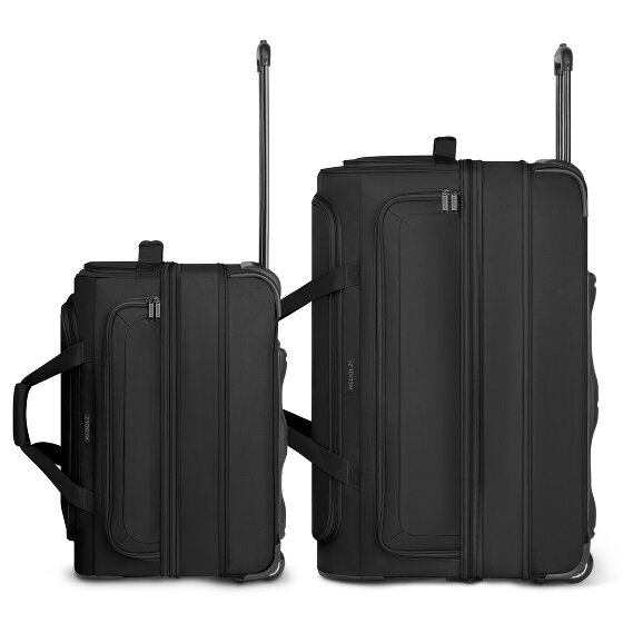 Redolz Duffle Essentials 2-wheel travel bag set 2 pcs M+L with stretch fold