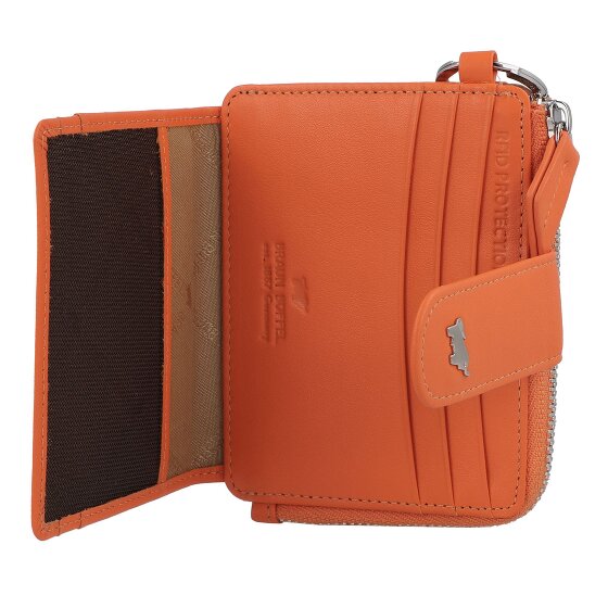 Braun Büffel Joy Credit card case RFID protection Leather 11 cm