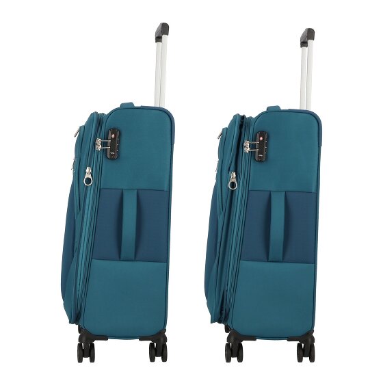 American Tourister Deep Dive 4 wheels Suitcase set 3-piece with expansion pleat